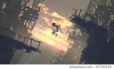 Jumping from the ruins Jumping from the ruins 87340158