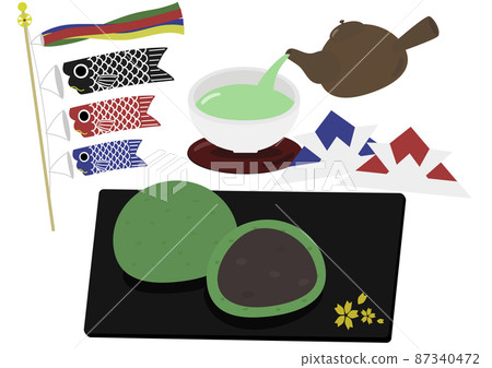 Mugwort rice cake Mugwort rice cake 87340472