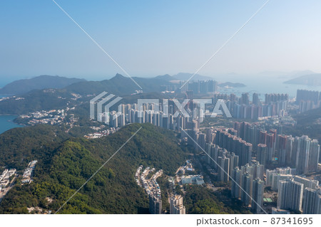 the Residential district in Hang Hau. hong kong. 26 Feb 2022 the Residential district in Hang Hau. hong kong. 26 Feb 2022 87341695