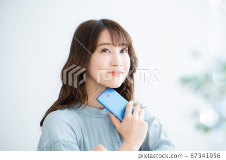 Female smartphone 87341956