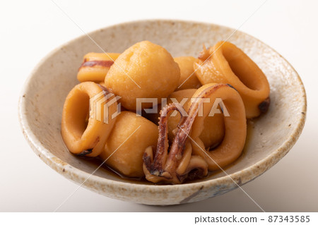 Simmered squid and taro Simmered squid and taro 87343585