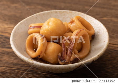 燜魷魚和芋頭 87343592
