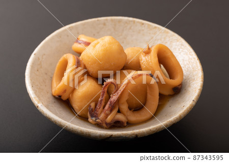 Simmered squid and taro Simmered squid and taro 87343595