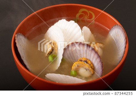 Miso soup of scallop fry 87344255