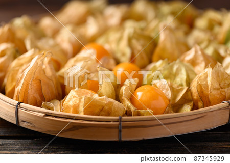 Cape gooseberry or golden berry (Physalis peruviana) 87345929