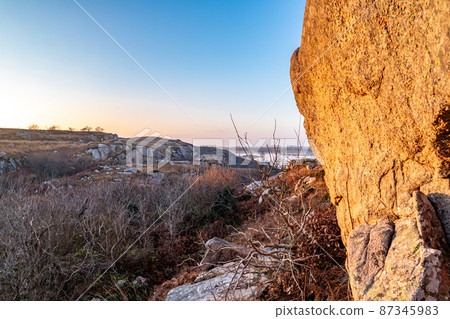 The historic mass rock by Kincasslagh in County Donegal - Ireland The historic mass rock by Kincasslagh in County Donegal - Ireland 87345983