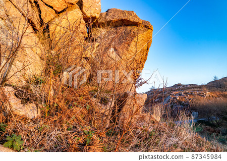 The historic mass rock by Kincasslagh in County Donegal - Ireland The historic mass rock by Kincasslagh in County Donegal - Ireland 87345984