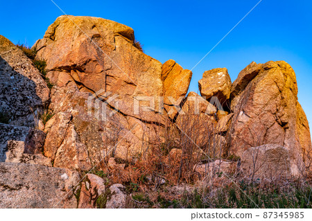 The historic mass rock by Kincasslagh in County Donegal - Ireland The historic mass rock by Kincasslagh in County Donegal - Ireland 87345985
