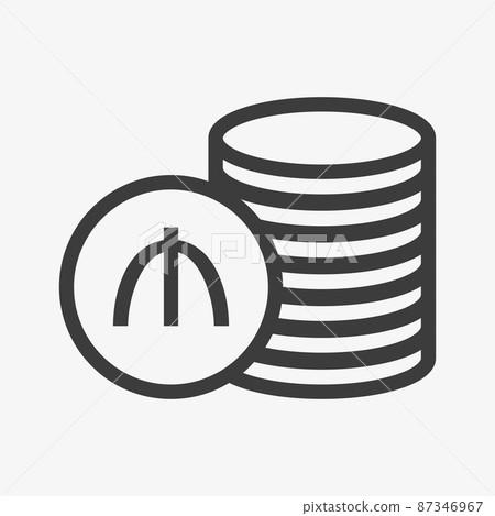 Manat vector icon. Currency symbol of Azerbaijan 87346967