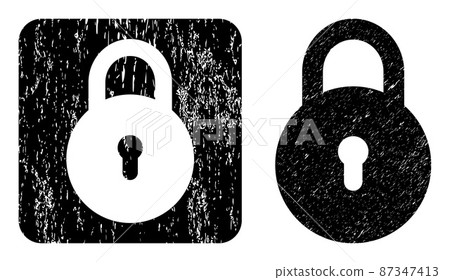 Rubber Locker Carved Stamp 87347413