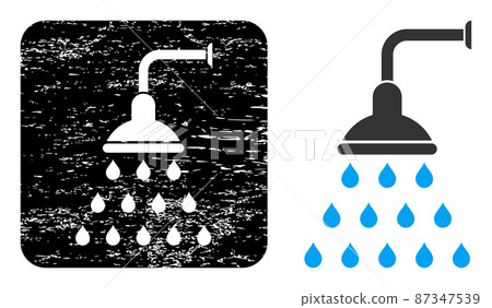 Rubber Shower Carved Badge 87347539