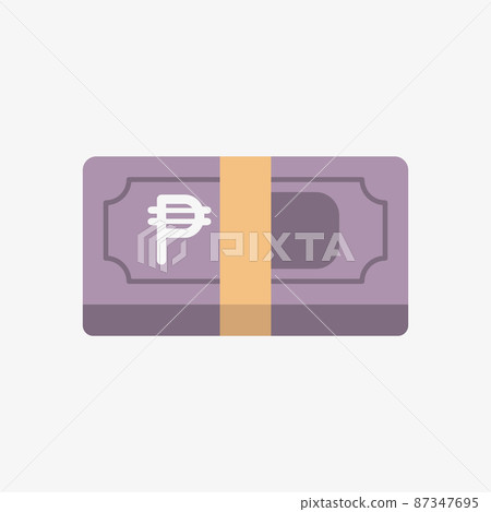 PHP icon. Philippine currency symbol on a banknote PHP icon. Philippine currency symbol on a banknote 87347695