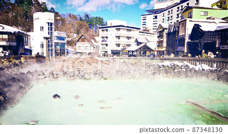 湯畑全景 湯畑全景 87348130