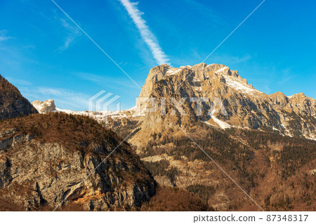Mountain Range and Peaks of Brenta Dolomites - Trentino Alto Adige Italy 87348317