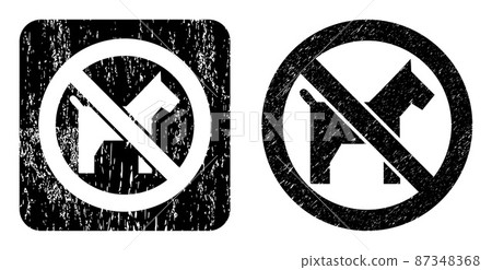 Scratched No Dogs Stencil Watermark Scratched No Dogs Stencil Watermark 87348368