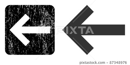 Distress Arrow Left Carved Badge 87348976