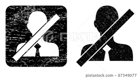 Grunge Closed Clerk Hole Stamp Seal Grunge Closed Clerk Hole Stamp Seal 87349077