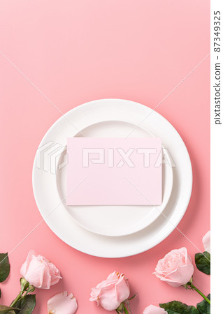 Valentine's Day Rose Plate Plate Gift Valentine's Day Gift バレンタイン 87349325