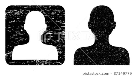 Grunge Boy Subtracted Stamp Seal Grunge Boy Subtracted Stamp Seal 87349779