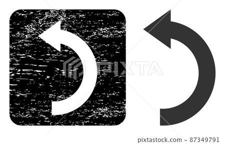 Rubber Rotate Left Carved Badge 87349791