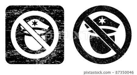 Textured Forbid Police Cop Hole Stamp Textured Forbid Police Cop Hole Stamp 87350046