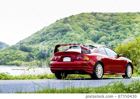 Red sports car 87350430