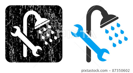 Grunge Shower Plumbing Carved Watermark Grunge Shower Plumbing Carved Watermark 87350602