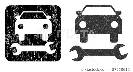 Rubber Car Repair Stencil Stamp Seal 87350613