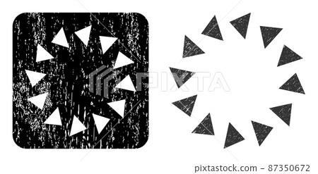 Grunge Rotate Ccw Stencil Seal 87350672