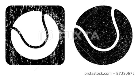 Rubber Tennis Ball Stencil Stamp 87350675