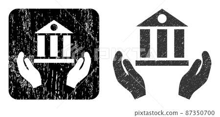 Distress Bank Service Carved Badge 87350700