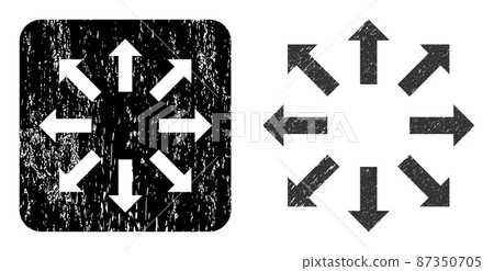 Textured Explode Arrows Carved Seal 87350705