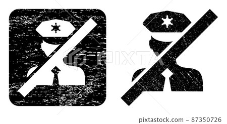 Distress Frorbidden Police Officer Hole Watermark Distress Frorbidden Police Officer Hole Watermark 87350726
