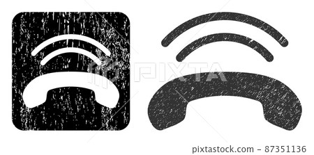 Distress Phone Ring Carved Watermark Distress Phone Ring Carved Watermark 87351136
