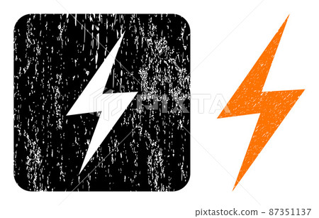 Grunge Electric Spark Hole Imprint Grunge Electric Spark Hole Imprint 87351137