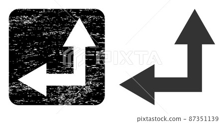 Rubber Bifurcation Arrow Left Up Stencil Seal Rubber Bifurcation Arrow Left Up Stencil Seal 87351139
