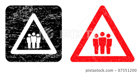 Distress People Warning Carved Seal 87351200