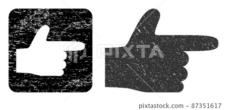 Rubber Hand Pointer Right Subtracted Imprint Rubber Hand Pointer Right Subtracted Imprint 87351617