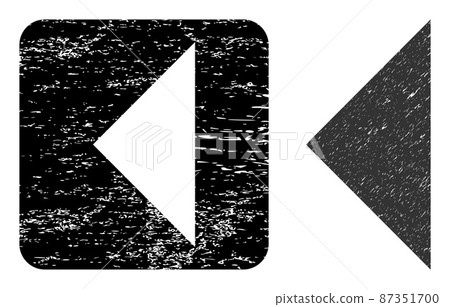 Scratched Arrowhead Left Subtracted Stamp Seal 87351700