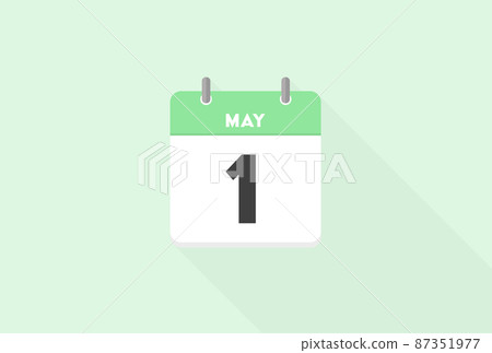 5月1日日曆--黃金周和五一五月人物形像素材 87351977