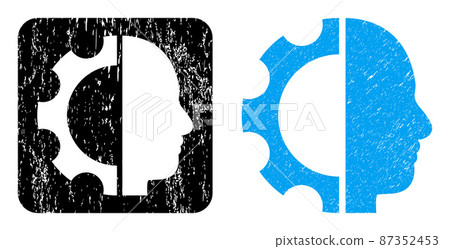 Rubber Cyborg Gear Carved Imprint 87352453