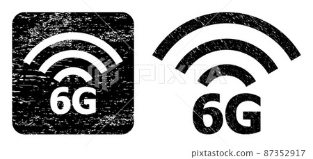 Scratched 6G Radio Source Carved Stamp Seal 87352917