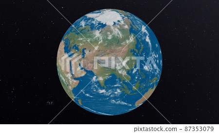 Earth China center perming3DCG illustration material 87353079