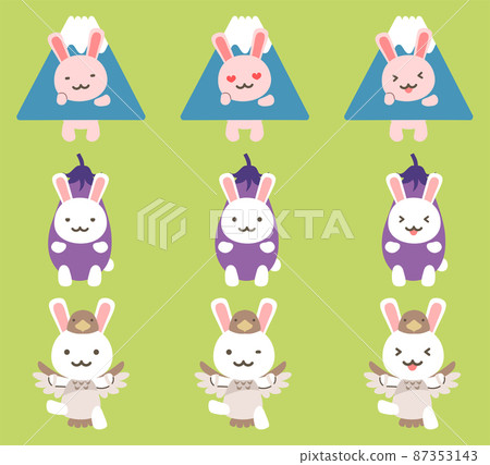 兔年一藤二鷹 3 茄子服裝 Cosplay 87353143