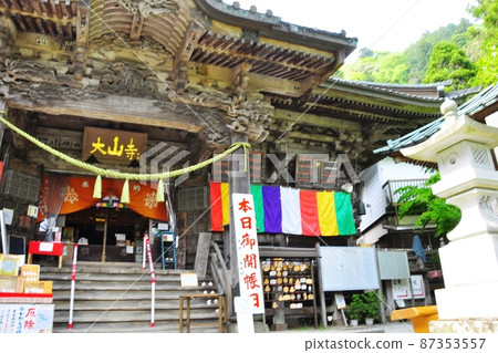 伊勢原市小山寺本館和新鮮的綠色 伊勢原市小山寺本館和新鮮的綠色 87353557