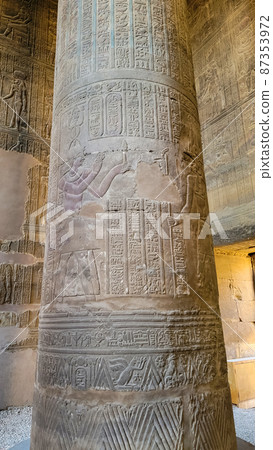 Temple of Khnum. The temple of Esna, dedicated to the god Khnum. Egypt. 87353972