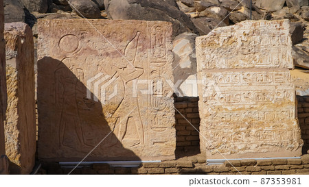 Kalabsha Temple on an island in Nubia next to Lake Nasser, Aswan, Egypt. 87353981