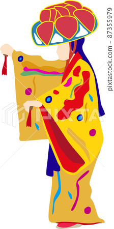 Ryukyu Dance Yotsutake Illustration 87355979