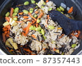 Easy and delicious hijiki rice, cooked 87357443