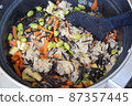 Easy and delicious hijiki rice, cooked ② 87357445